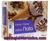 Conos Sabor Nata Con Trocitos De Almendra Caramelizada Auchan 6 Unidades De 120 Mililitros