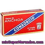 Consorcio Filetes De Anchoa En Aceite De Oliva Lata 29 G Neto Escurrido