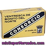 Consorcio Ventresca De Bonito Del Norte En Aceite De Oliva Lata 80 G Neto Escurrido