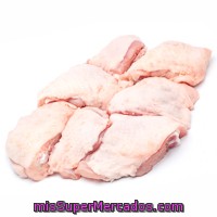 Contramuslos De Pollo Con Piel, Bandeja Familiar 1 Kg