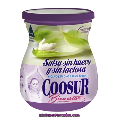 Coosur Salsa Sin Huevo Y Sin Lactosa Frasco 450 Ml