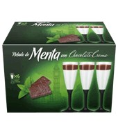 Copas Heladas De Menta Con Chocolate Bornay 6 Unidades