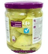 Corazones De Alcachofa Sin Sal Carrefour 255 G.