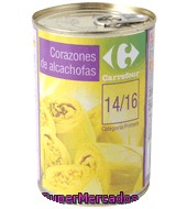 Corazones De Alcachofas 14/16 Piezas Carrefour 240 G.
