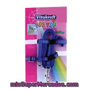 Correa Y Arnes Liso Gatos Vitakraft 1 Ud.