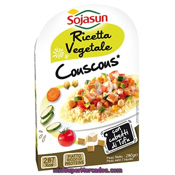 Couscous Plato Vegetal Con Tofu Sojasun 250 Gramos