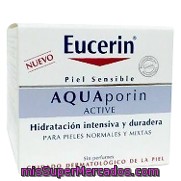 Crema Aquaporin Active Para Piel Normal Y Mixta Eucerin 50 Ml.