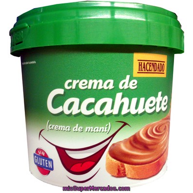 Crema Cacahuete, Hacendado, Bote 350 G