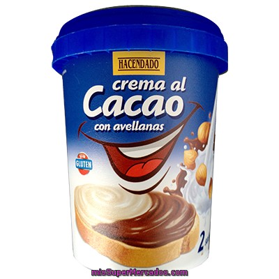 Crema Cacao 2 Sabores, Hacendado, Bote 500 G