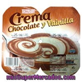 Crema Chocolate Y Vainilla, Hacendado, Pack 4 X 130 G - 520 G