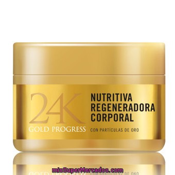 Crema Corporal Oro Gold Progress 24k (nutritiva Y Regeneradora), Deliplus, Tarro 200 Cc