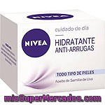 Crema Cuidado Esencial Antiarrugas De Día Nivea, Tarro 50 Ml