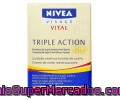 Crema Cuidado Noche Triple Acción (reduce Arrugas, Reafirma Y Regenera La Piel) Nivea Vital 50 Mililitros