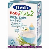Crema De Arroz Sin Gluten Especial Para Bebés A Partir De 4 Meses Hero Baby 300 Gramos