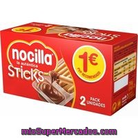 Crema De Cacao Stick 1 Sabor Nocilla, Caja 2 Unid.