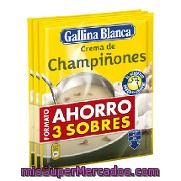 Crema De Champiñones Gallina Blanca 3 Ud.