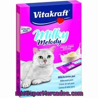 Crema De Leche Para Gatos Vitakraft, Pack 70 G