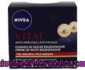 Crema De Noche Antiarrugas (regenera La Piel Y Reduce Las Arrugas) Para Piel Madura Nivea Vital 50 Mililitros