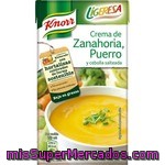 Crema De Zanahorias, Puerros Y Cebolla Salteada Knorr 500 Mililitros