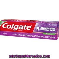 Crema Dental Máxima Protección Caries Colgate, Tubo 75 Ml