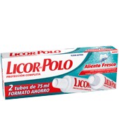 Crema Dentifrica Aliento Fresco Licor Del Polo Pack 2x75 Ml.
