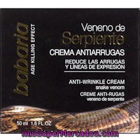 Crema Facial Veneno De Serpiente Antiarrugas Babaria 50 Ml Precio Actualizado En Todos Los Supers