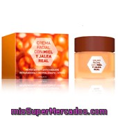 Crema Facial Miel Y Jalea Real, Deliplus, Tarro 50 Cc