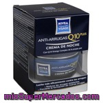 Crema Facial Noche Antiarrugas  Q10 Plus, Nivea, Tarro 50 Cc