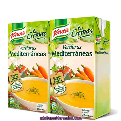 Crema Liquida Verduras Mediterranea Pack Ahorro Knorr