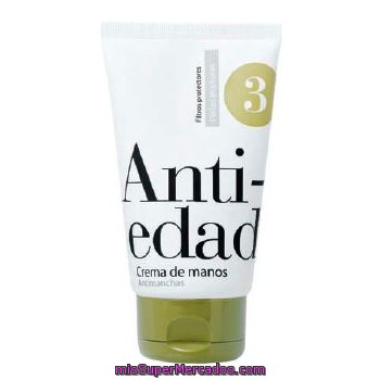 Crema Manos Nº 3 Antiedad Antimanchas, Deliplus, Tubo 125 Cc