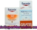 Crema Protección Solar Coloreada Fp50 + Crema Hidratante Fp15 Eucerin 50 Millilitros