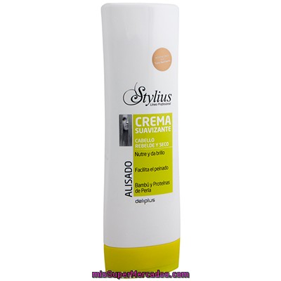 Crema Suavizante Cabello Alisado Stylius (tapon Verde), Deliplus, Botella 300 Cc