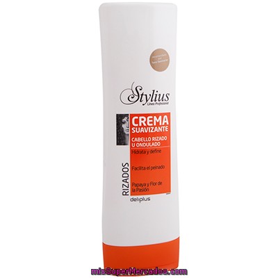 Crema Suavizante Cabello Rizos (tapon Naranja), Deliplus, Botella 300 Cc