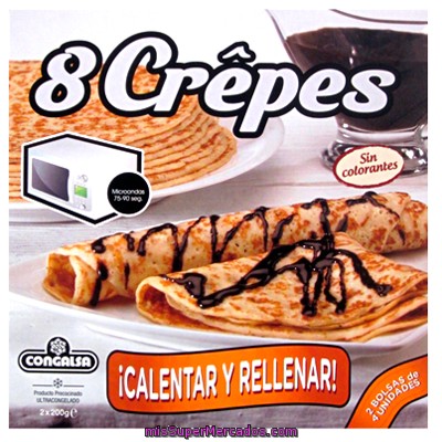 Crepes Congelados (calentar Y Rellenar), La Creperie, Pack 2 X 4 U - 400 G