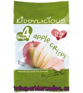 Crips De Manzana Kiddylicious Pack De 4x12 G.