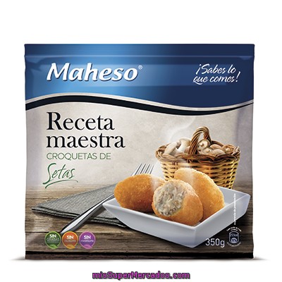 Croquetas Setas Maheso 350 Gramos