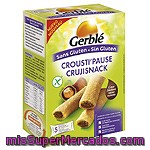 Crujisnacks Sin Gluten, Barritas Rellenas De Crema De Cacao Con Avellanas, Crujientes Y Deliciosas Gerblé 125 Gramos