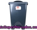 Cubo De Basura Con Pedal Negro-negro 25 Litros Auchan 1 Unidad