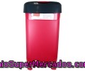 Cubo De Basura Rojo-negro 45 Litros Auchan 1 Unidad