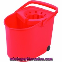 Cubo Escurridor Con Ruedas Rojo Tatay 1 Unidad