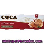 Cuca Atún Claro En Aceite De Oliva Pack 3 Latas 67 G Neto Escurrido