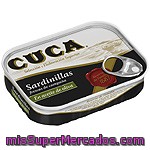 Cuca Reserva De Familia Sardinillas Frescas De Campaña En Aceite De Oliva Lata 81 G Neto Escurrido