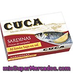 Cuca Sardinas En Aceite Al Limón Bajo En Sal Lata 85 G Neto Escurrido