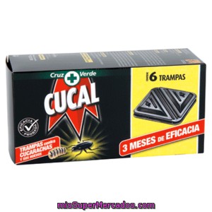 Cucal Insecticida Trampa Cucarachas Caja 6 Uds