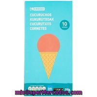 Cucuruchos Eroski, 10 Unid., Caja 100 G