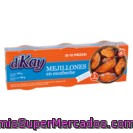 D'kay Mejillones Escabeche Pack-3 Latas 144 G