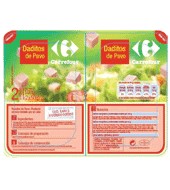 Daditos De Pavo Carrefour Pack De 2x50 G.