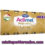 Danone Actimel Pro-vital Yogur Líquido 0% Natural Con Ginseng Pack 5 Unidades 100 Ml
