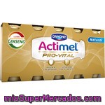 Danone Actimel Pro-vital Yogur Líquido Natural Con Ginseng Pack 5 Unidades 100 Ml