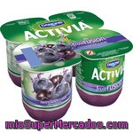 Danone Activia Fruitfusion Yogur Con Arándanos Y Asaí Pack 4 Unidades 125 G